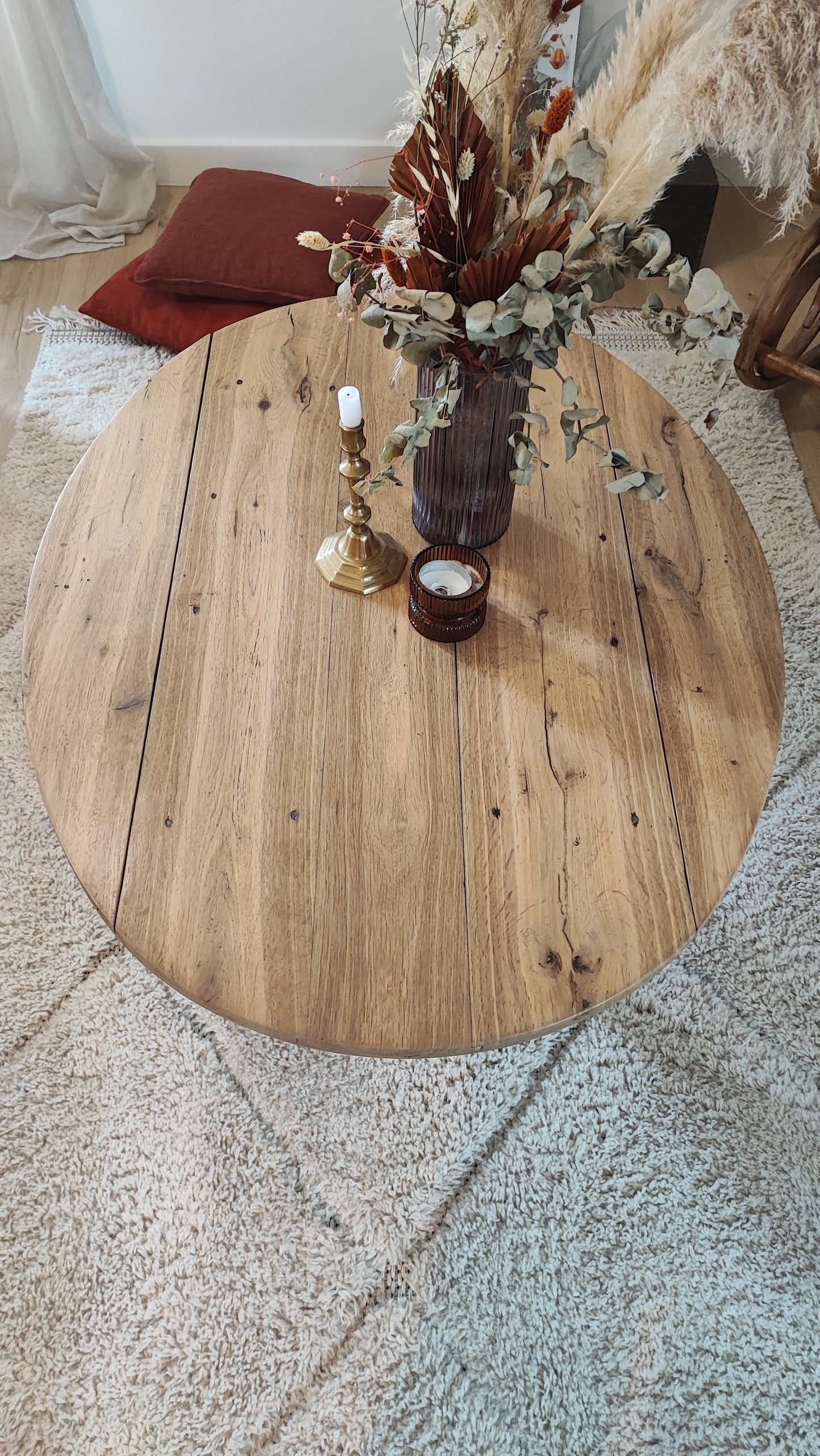 Table basse ovale