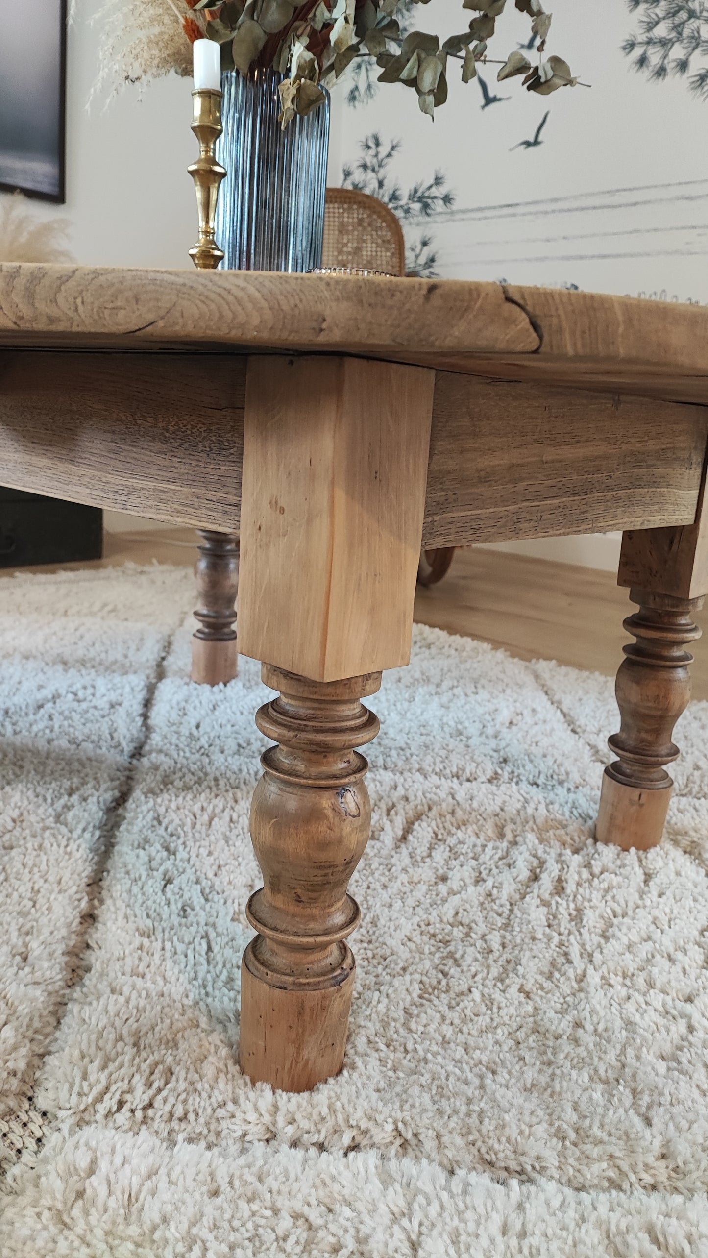 Table basse ovale