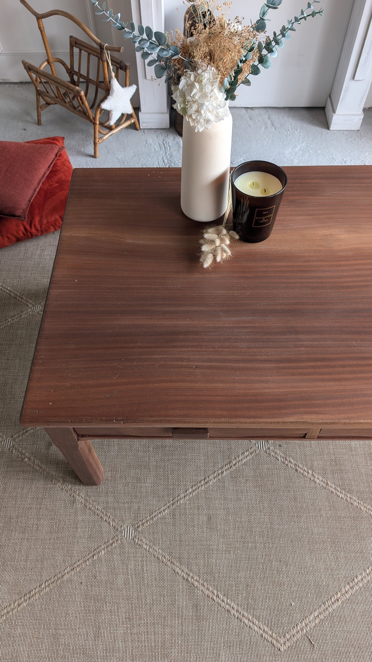 Table basse acajou