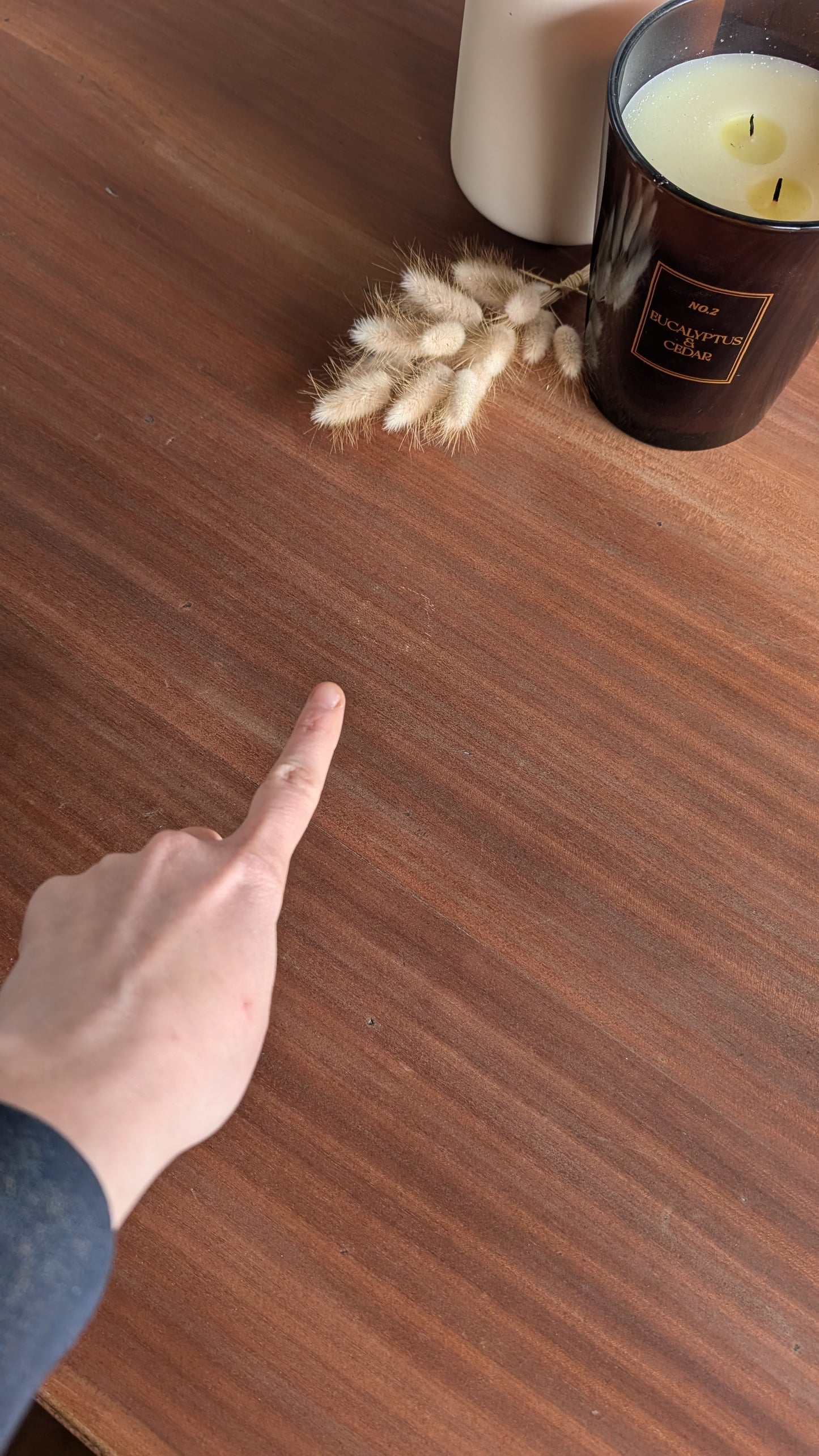 Table basse acajou