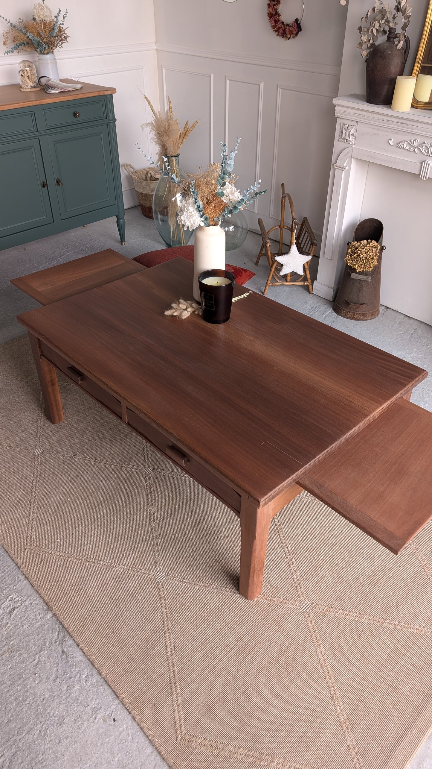 Table basse acajou
