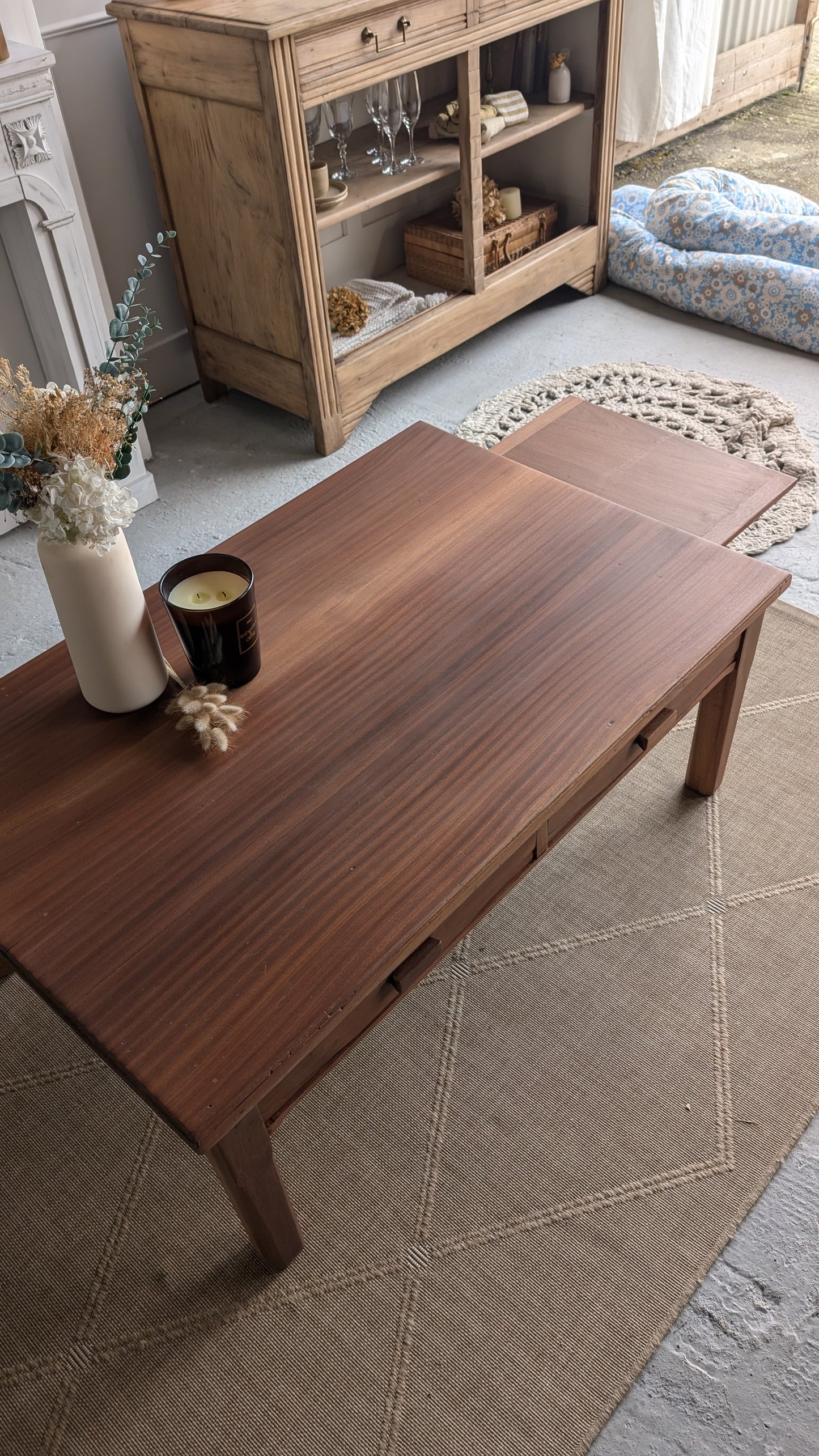 Table basse acajou
