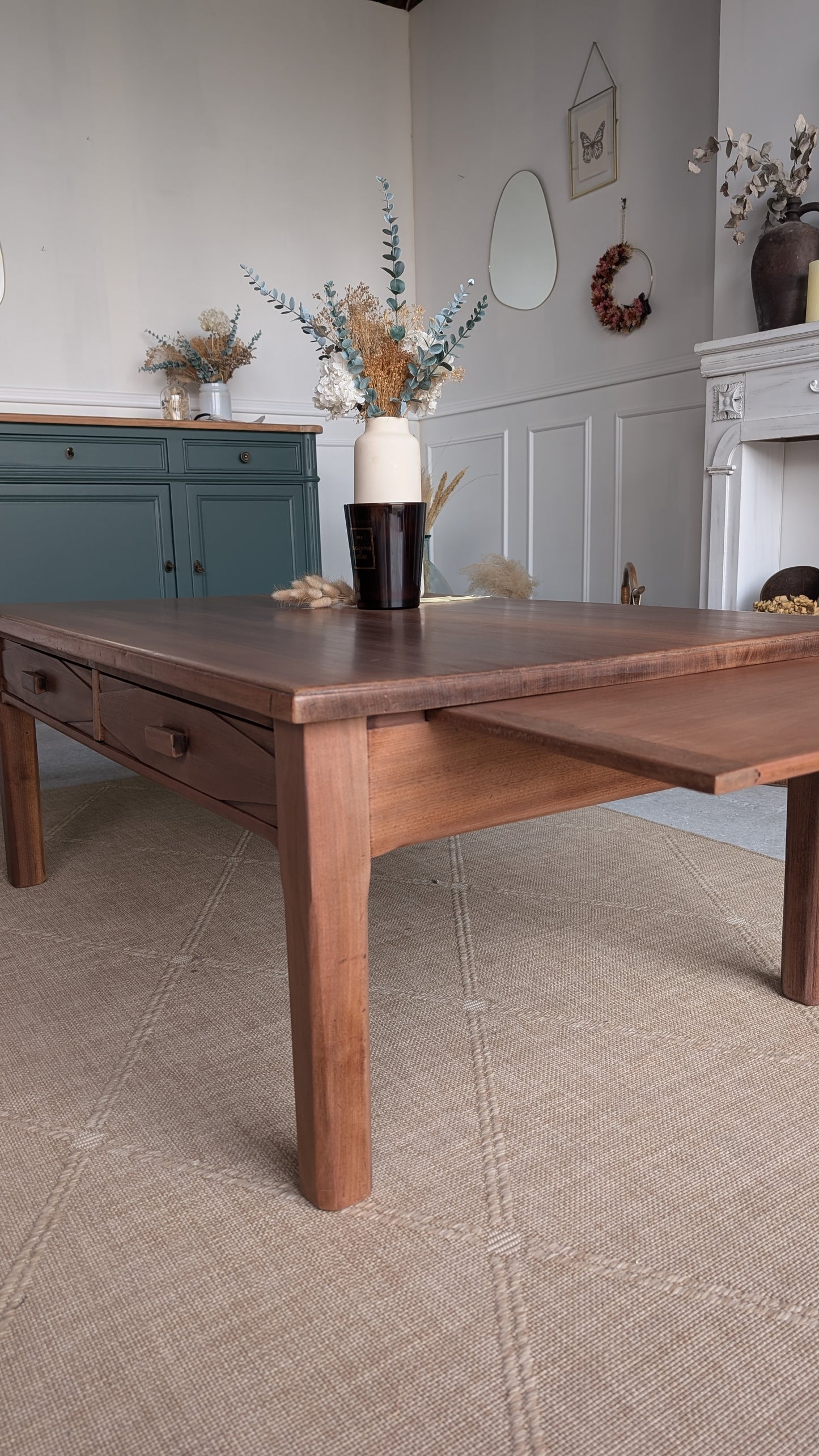 Table basse acajou
