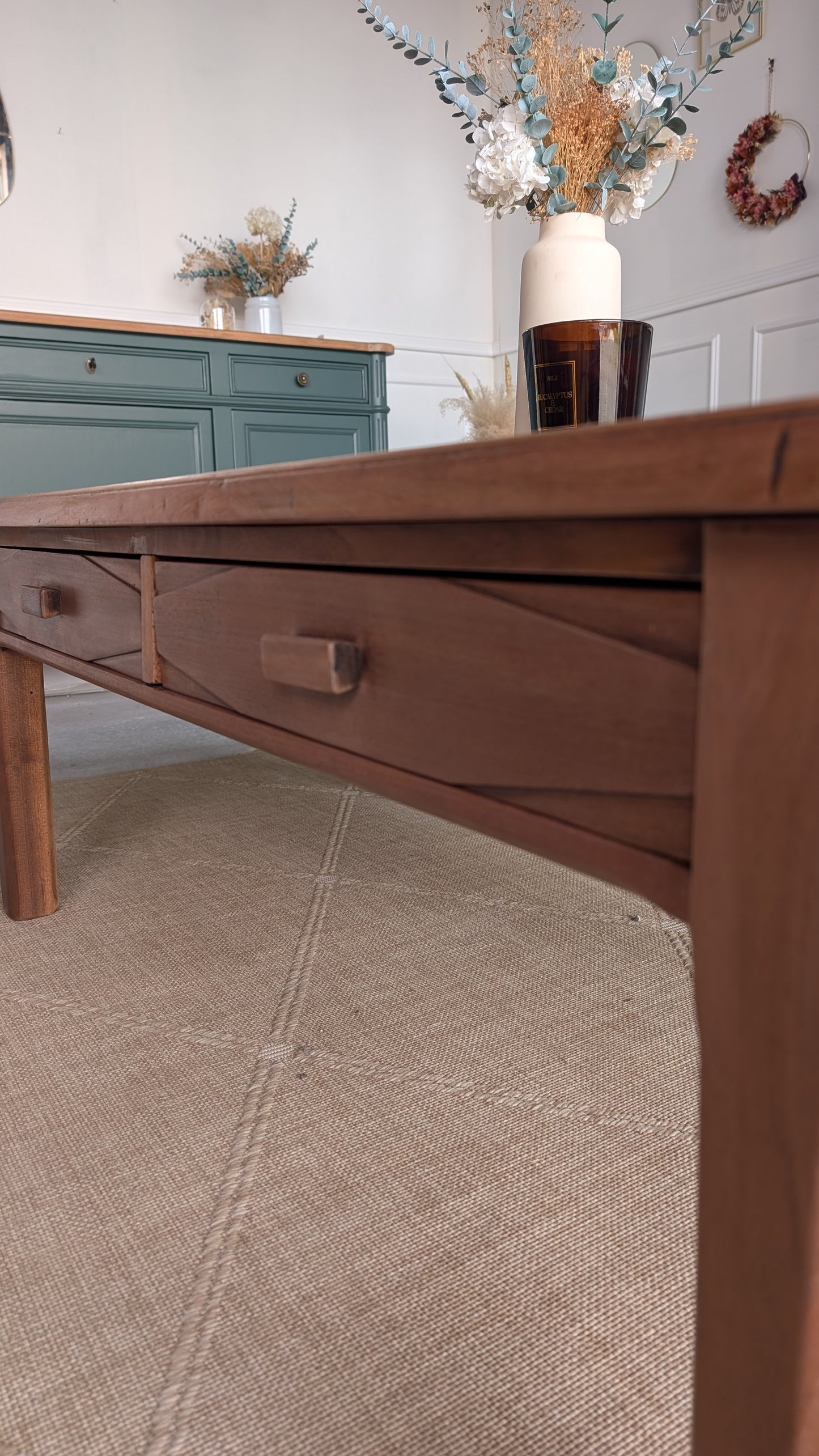 Table basse acajou