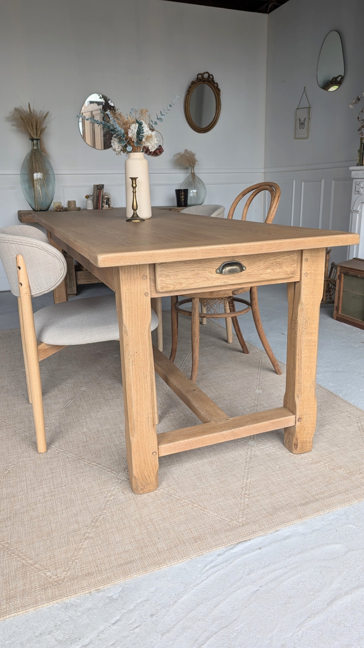 Table de ferme rectangulaire