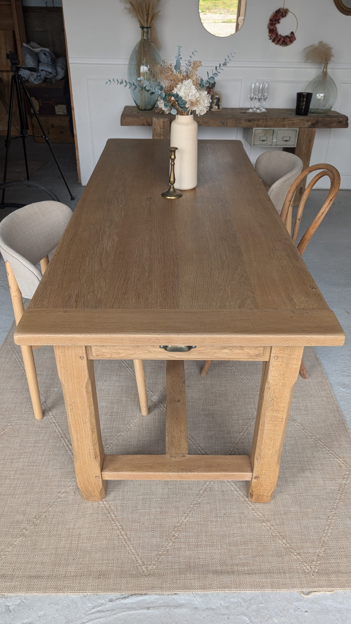 Table de ferme rectangulaire