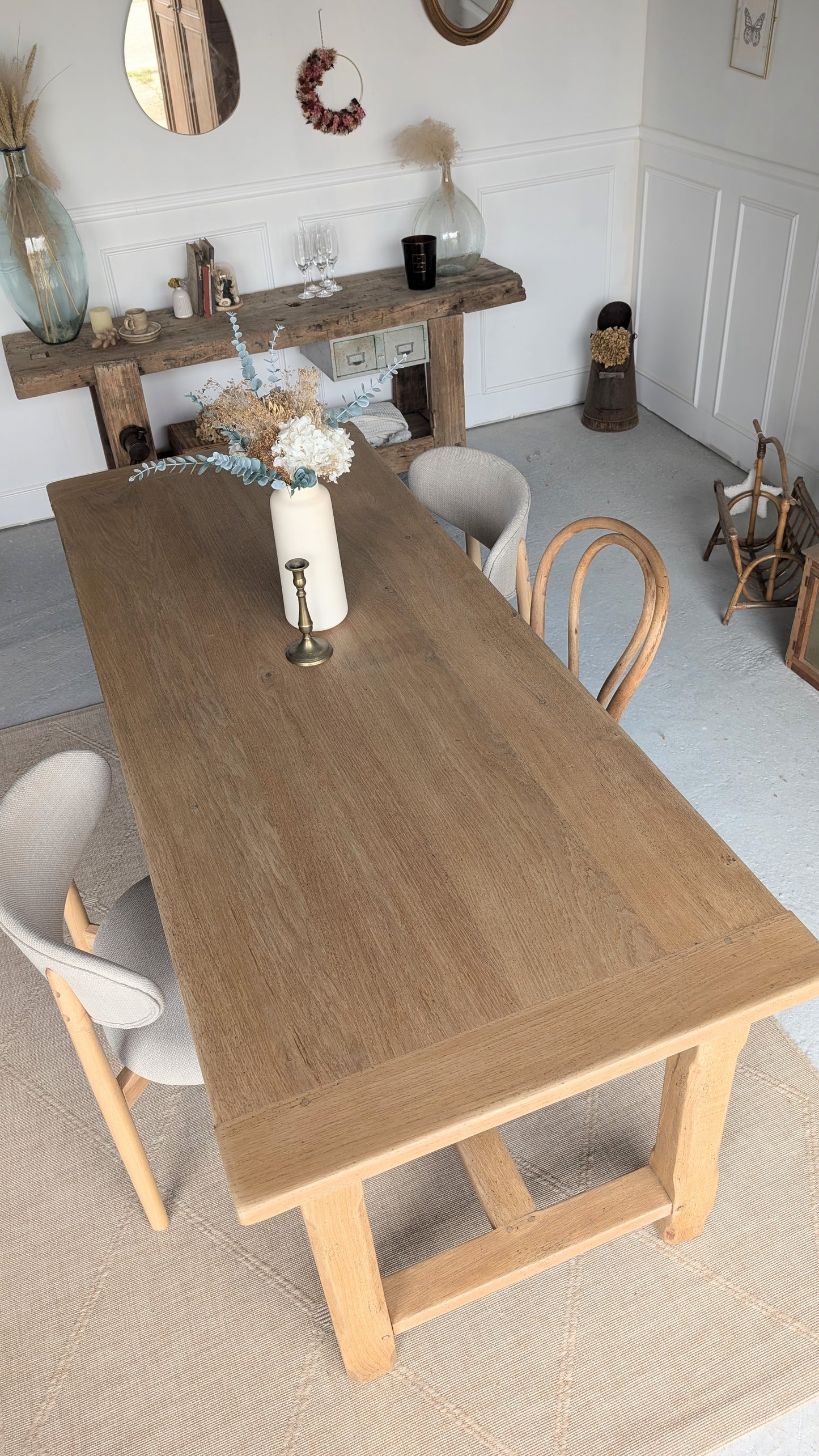 Table de ferme rectangulaire