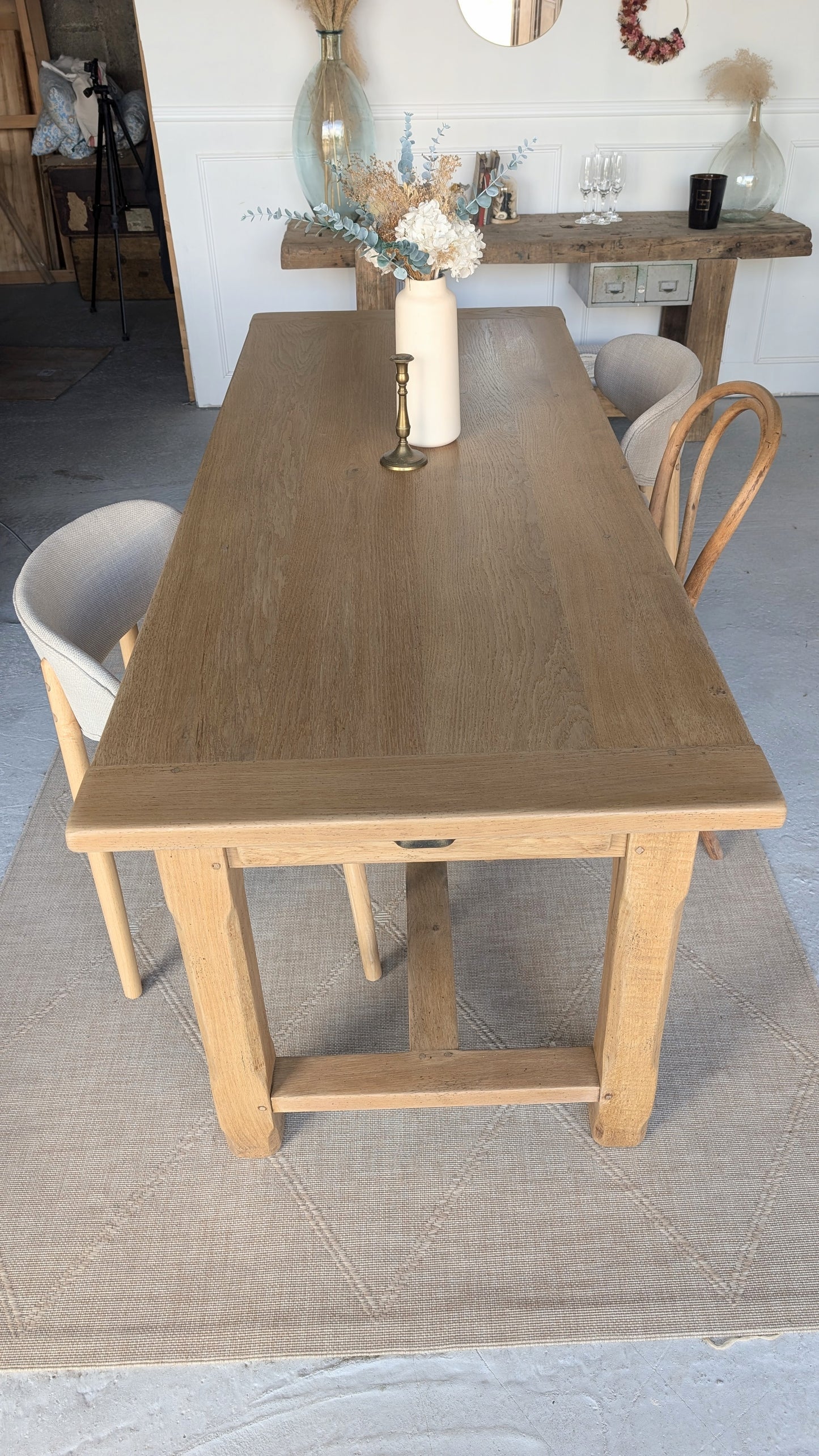 Table de ferme rectangulaire