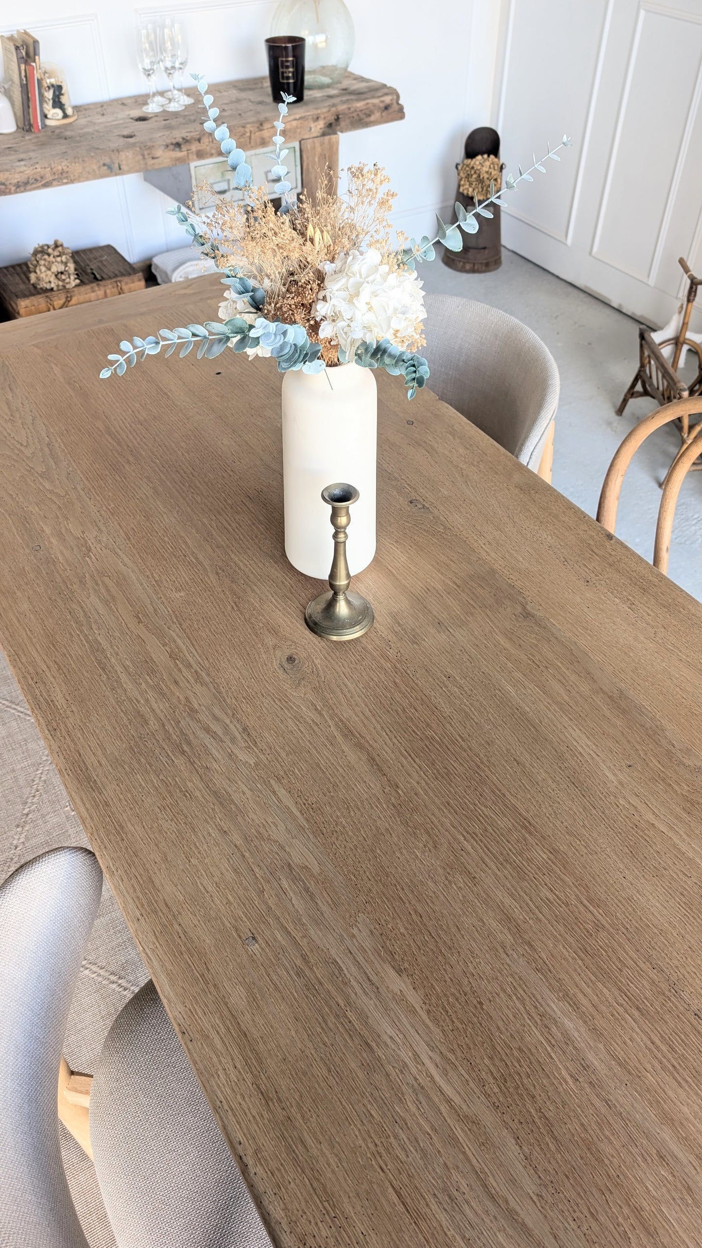 Table de ferme en chêne