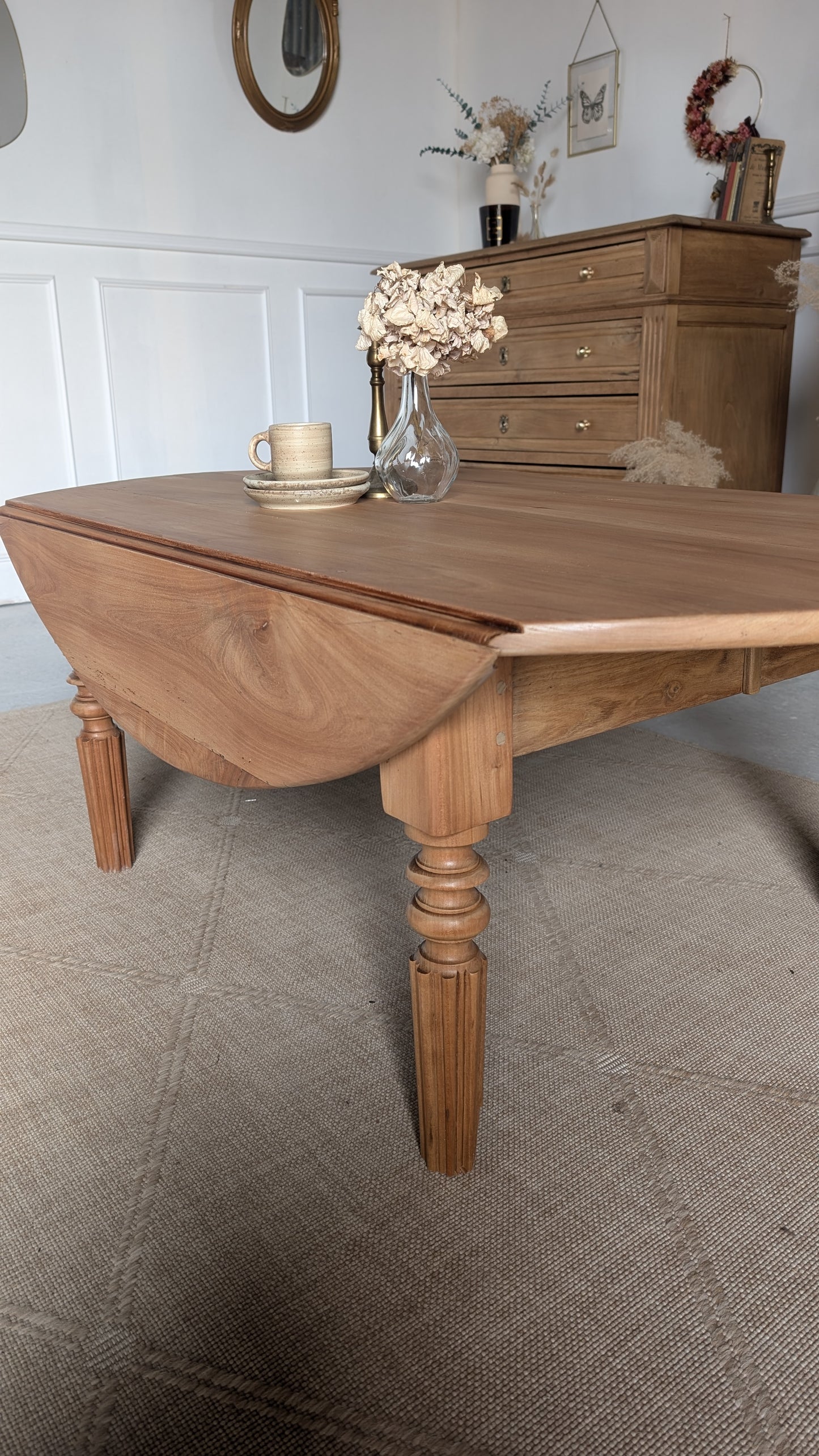 Table basse ovale