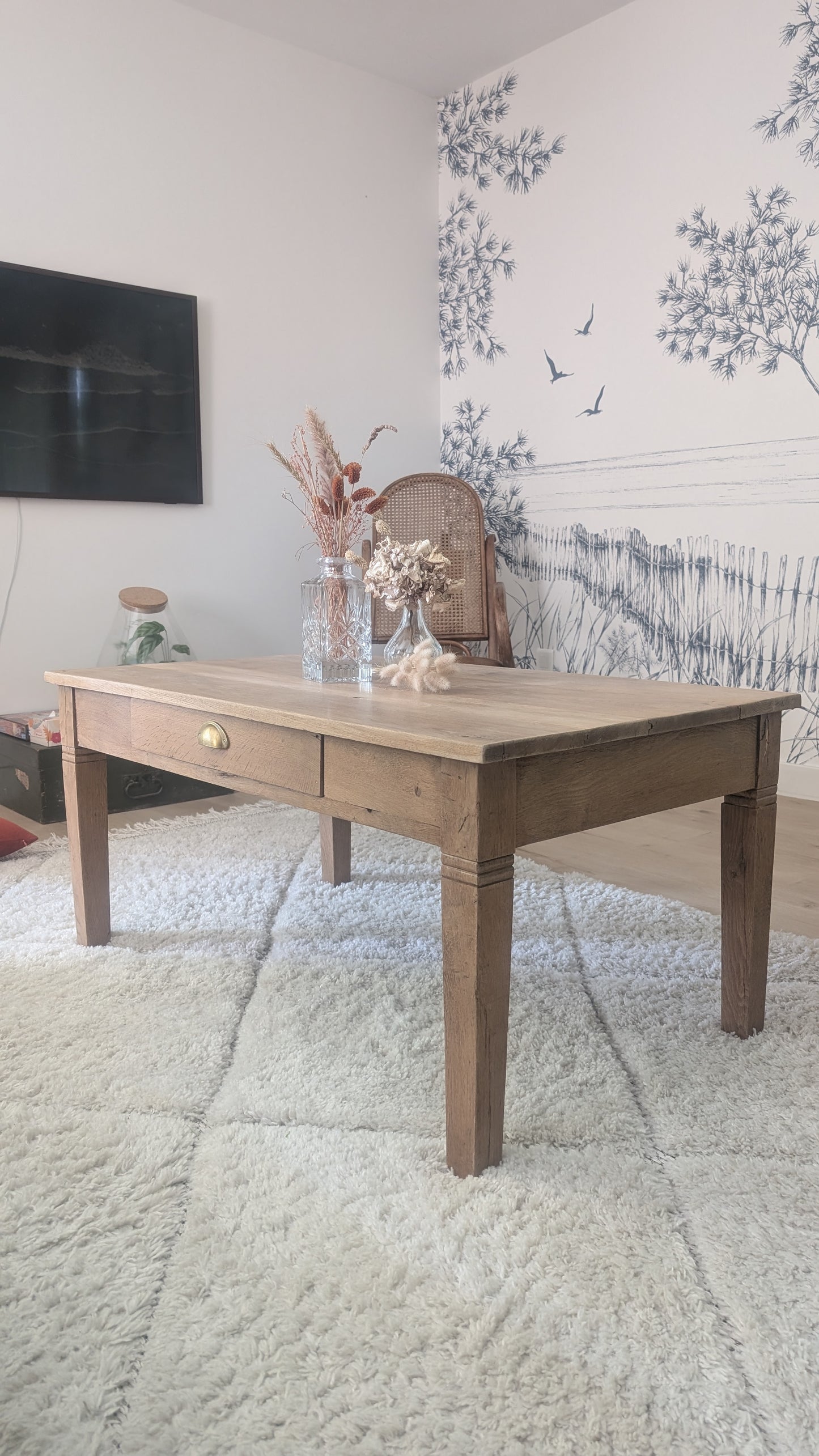 Table basse en chêne
