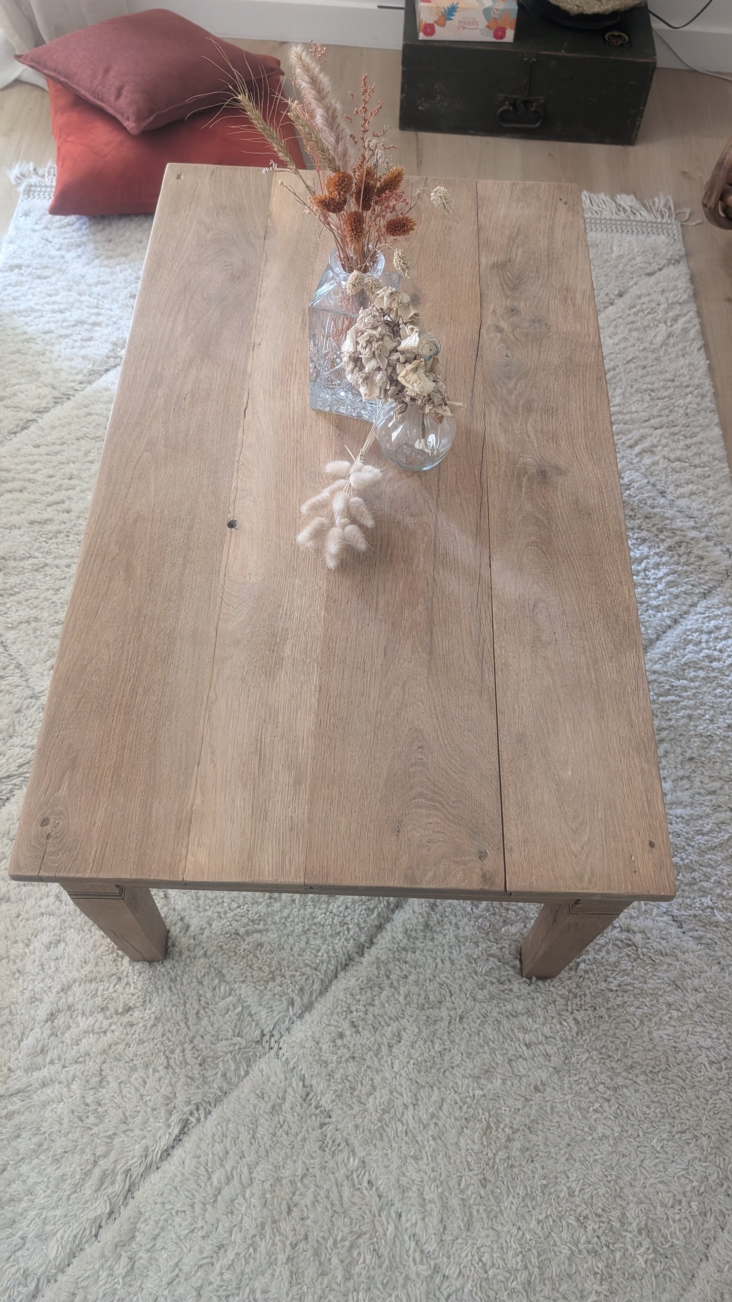 Table basse en chêne