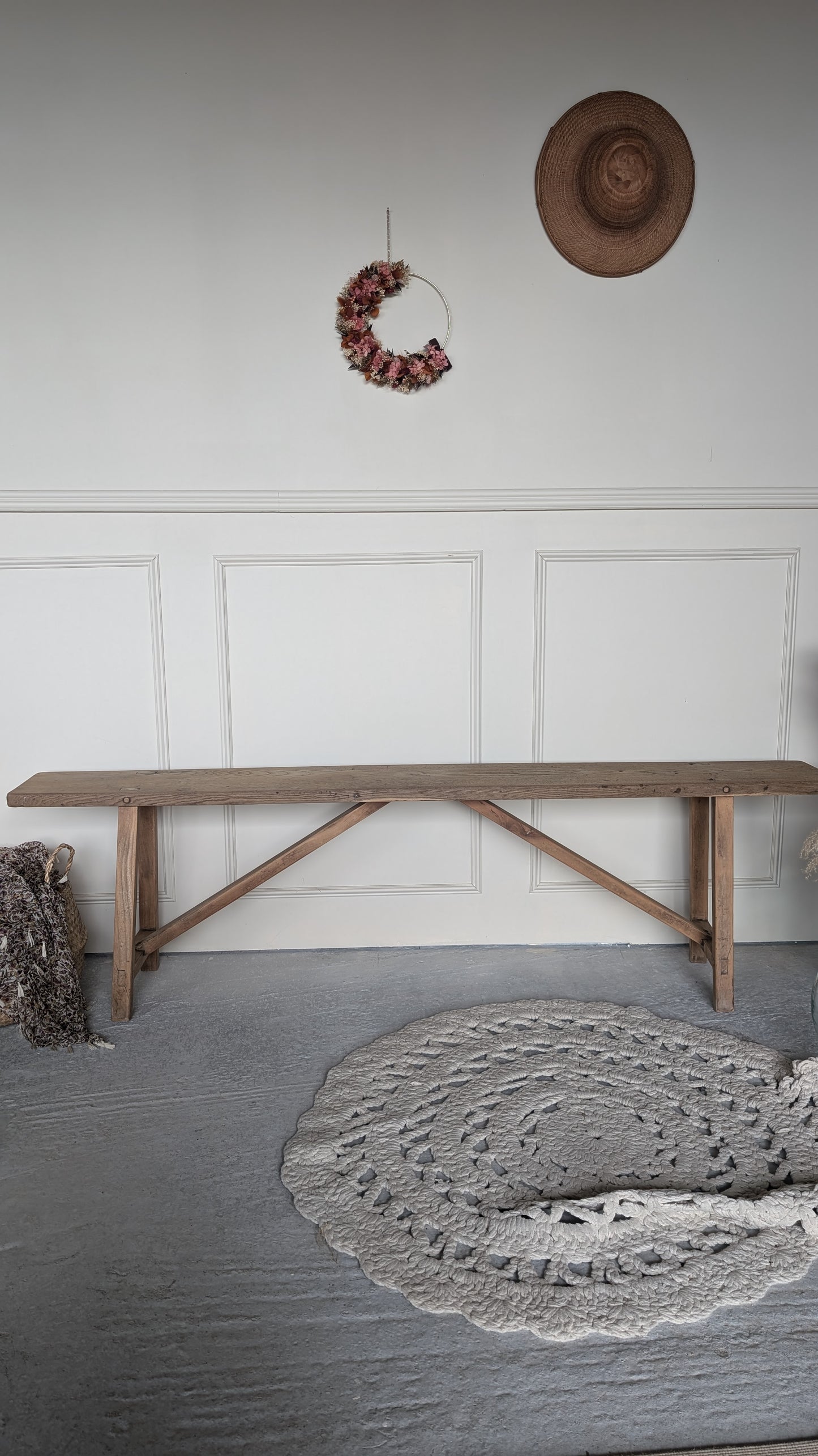 Banc ancien en chêne