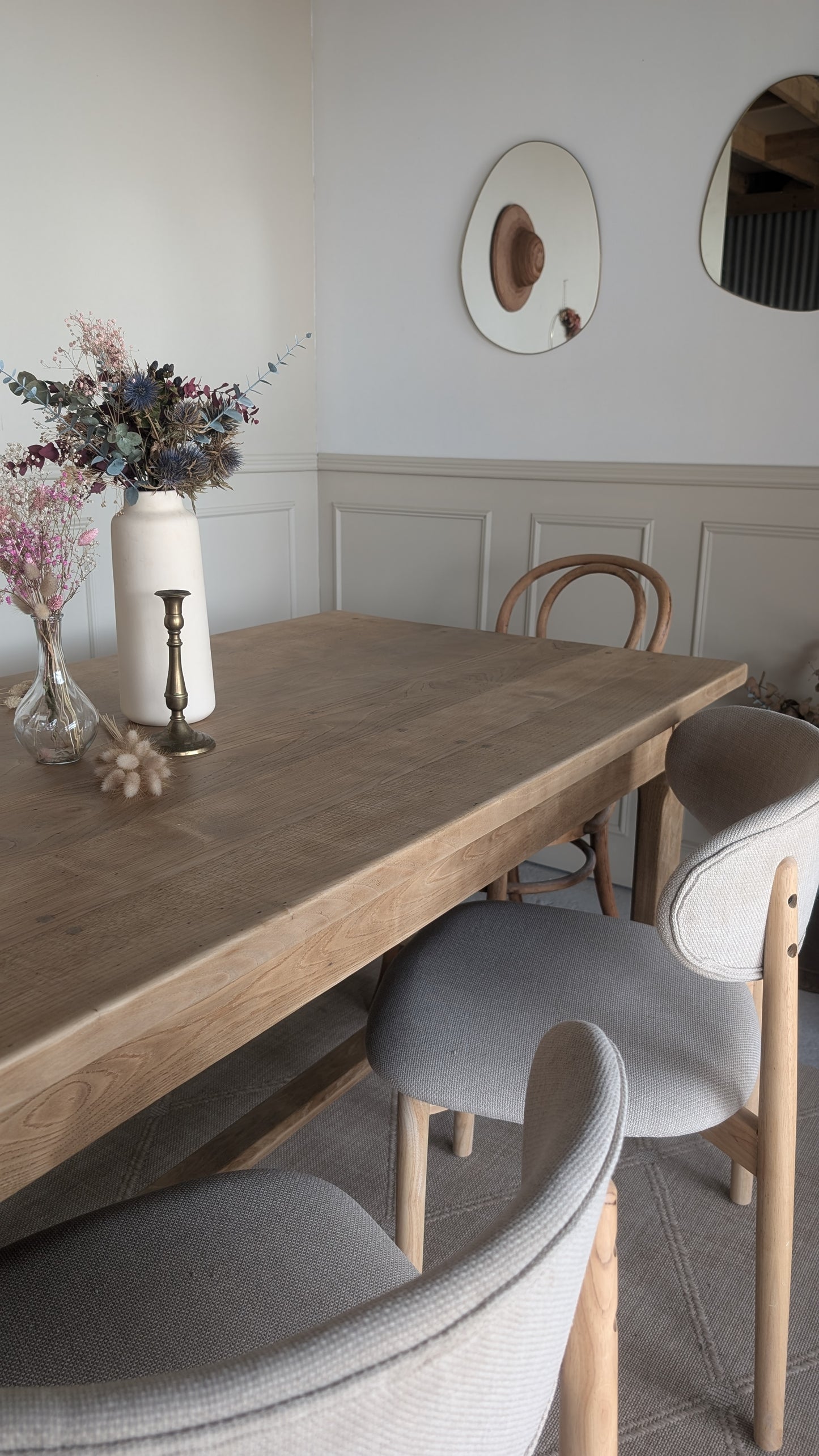 Table de ferme en chêne