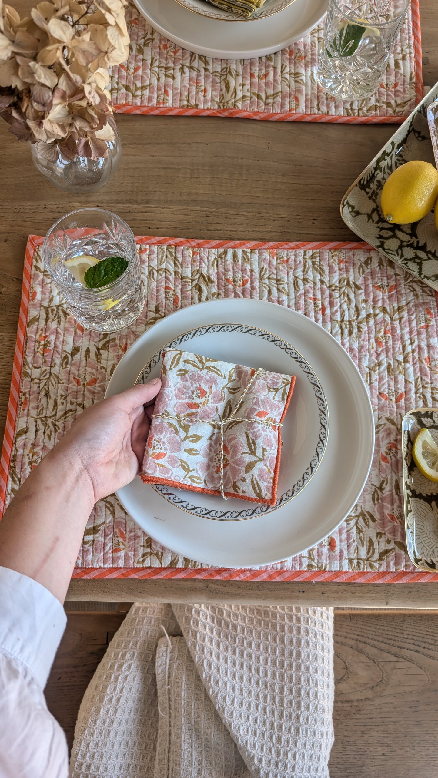 Sets de Table - Lot de 2 - Petunia Rose