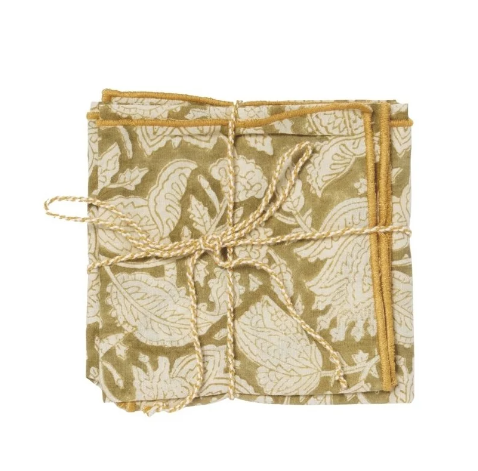 Serviettes de Table - Lot de 2 - Chandra Kaki