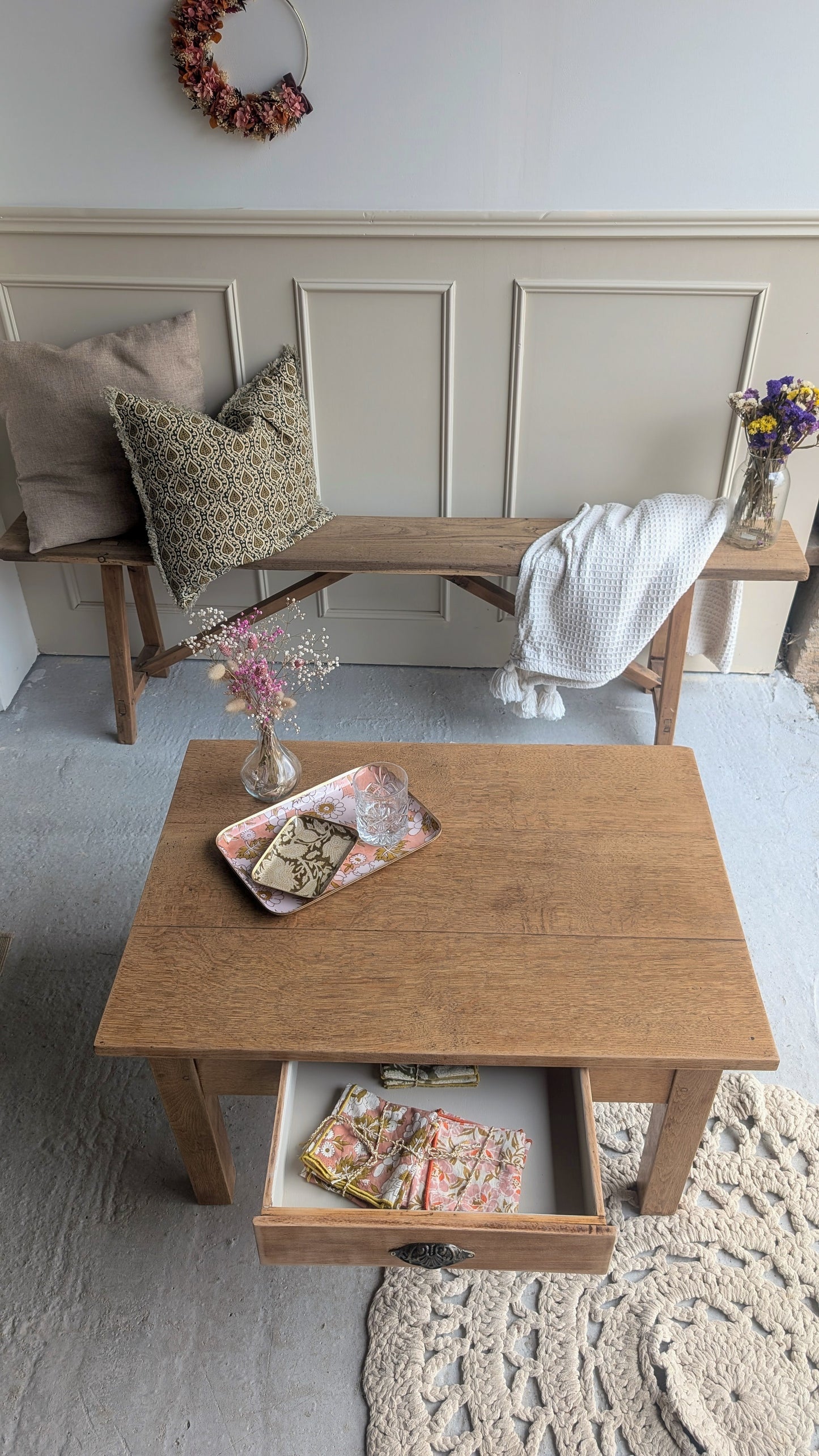 Table basse en chêne