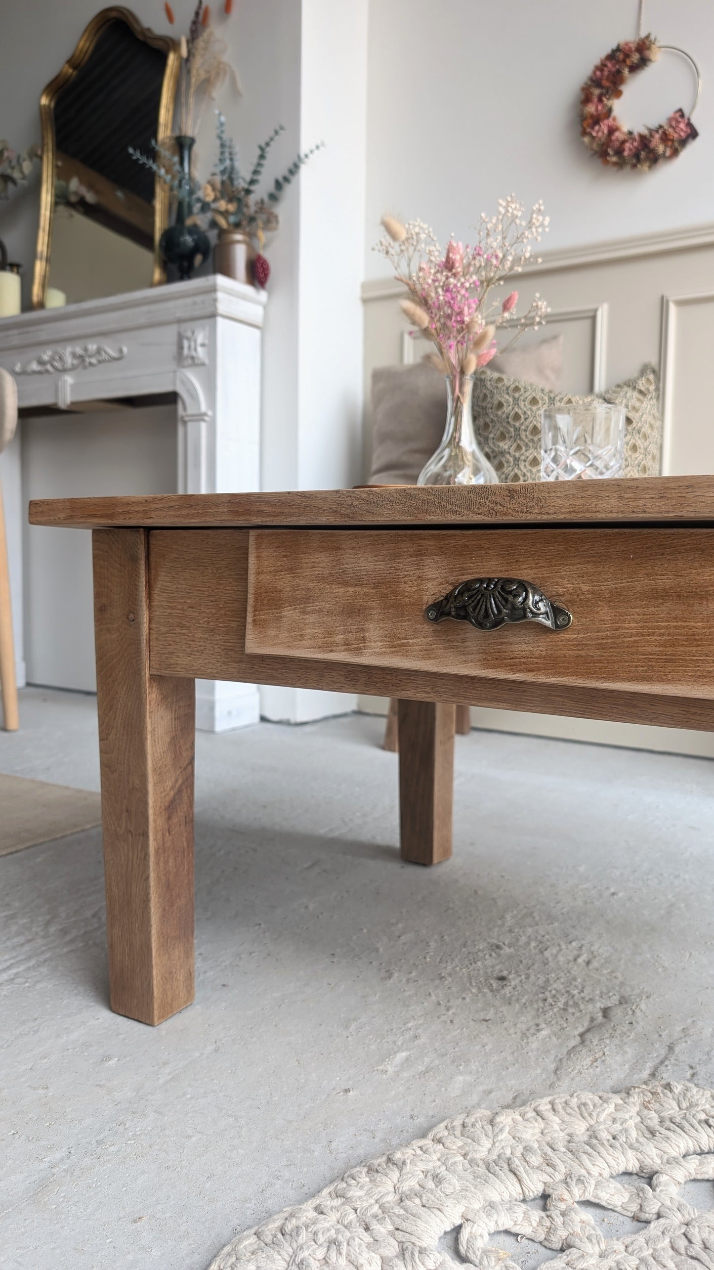 Table basse en chêne