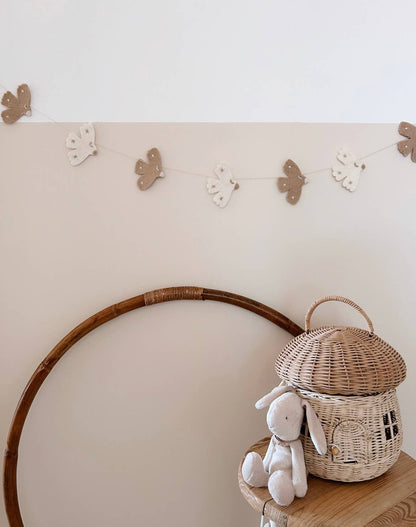 Guirlande Oiseaux en laine feutrée