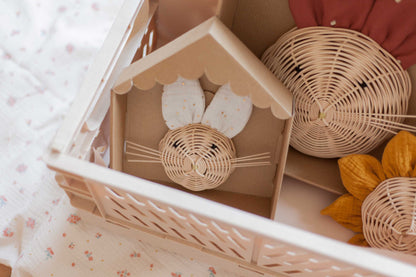 Grande fleur Tournesol: Rotin naturel