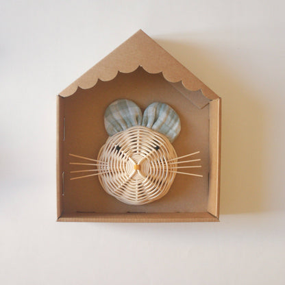 Trophée Souris vichy: Carreaux vert sauge