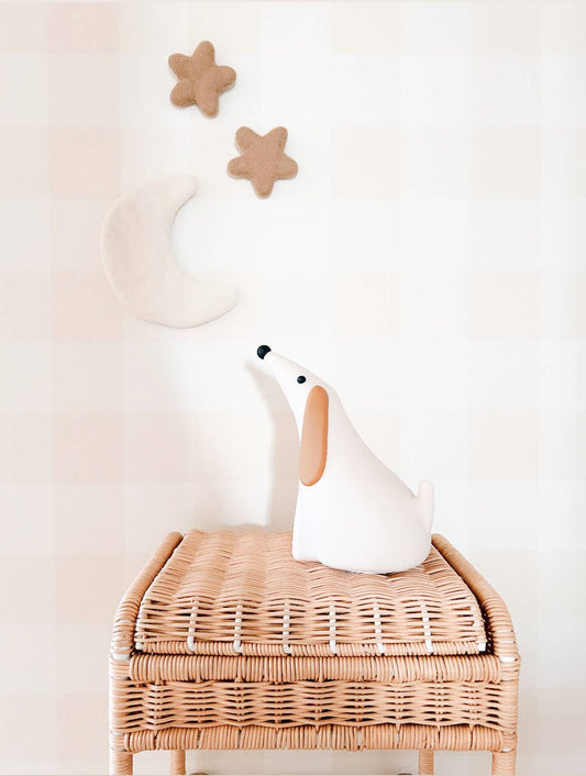 Trio Lune et Etoiles Murales en laine feutrée