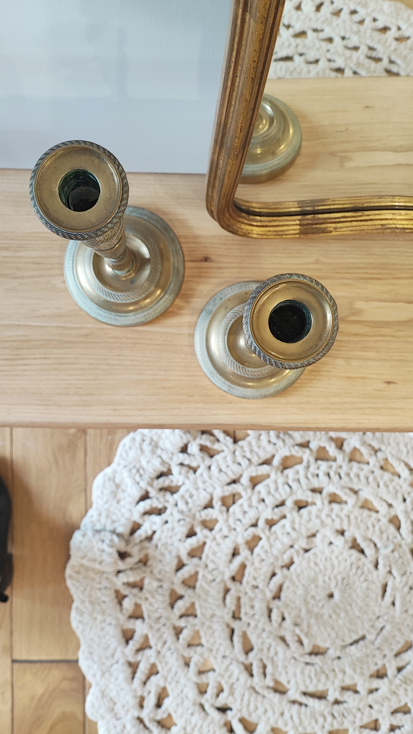 Lot de 2 bougeoirs