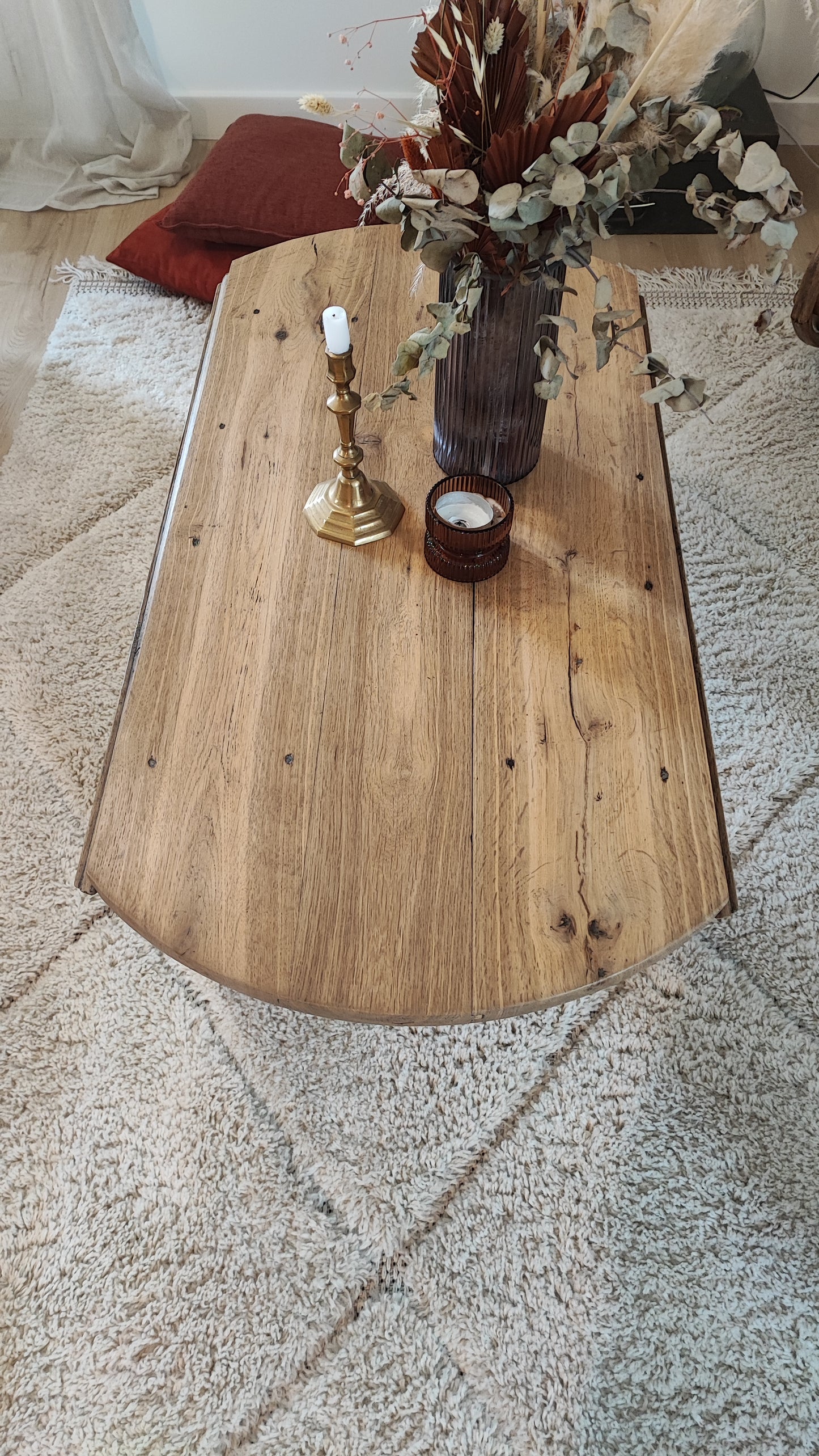 Table basse ovale
