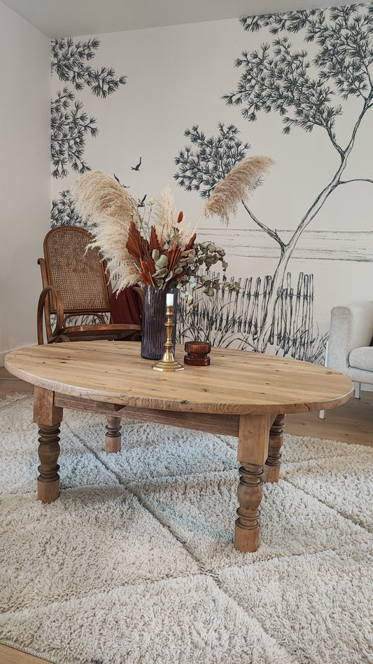 Table basse ovale