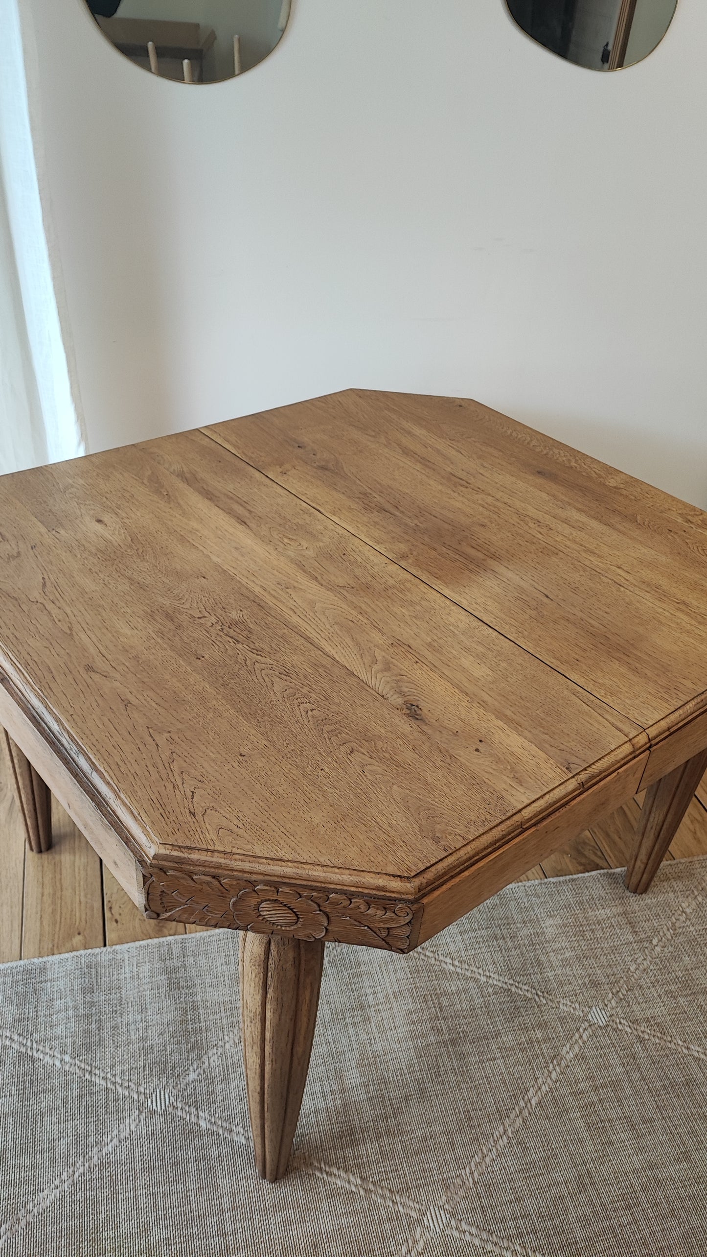 Table carrée art déco
