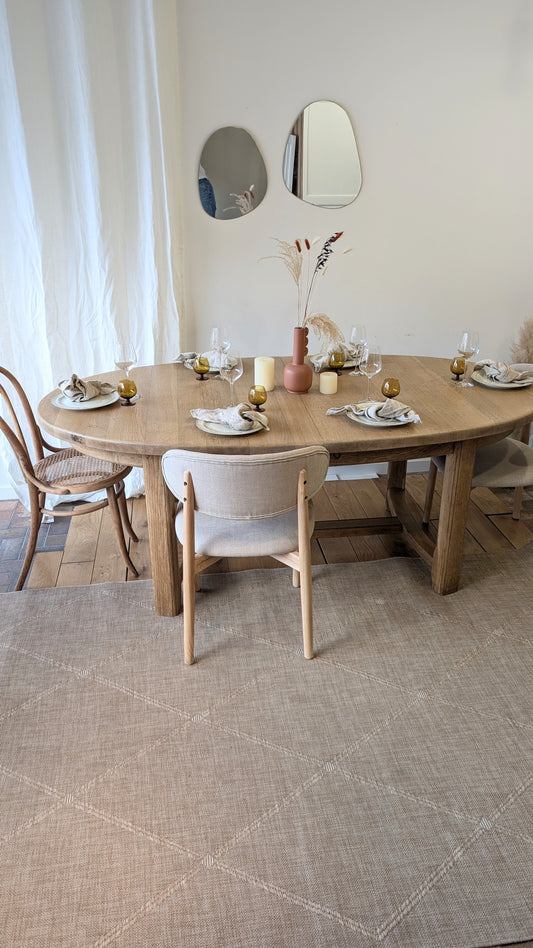 Table ovale en chêne