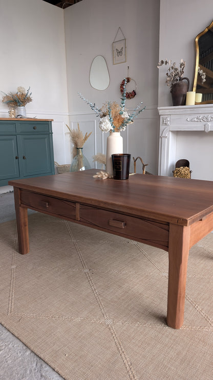 Table basse acajou