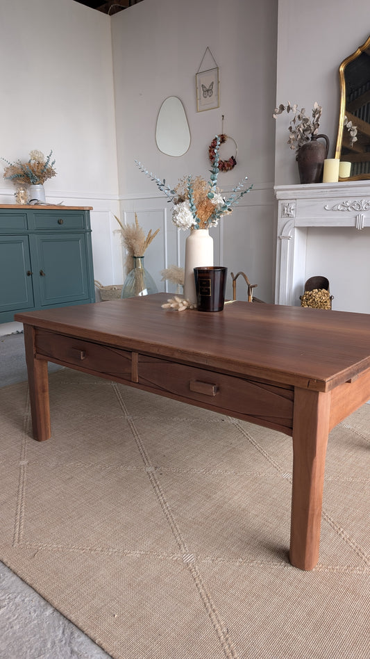 Table basse acajou