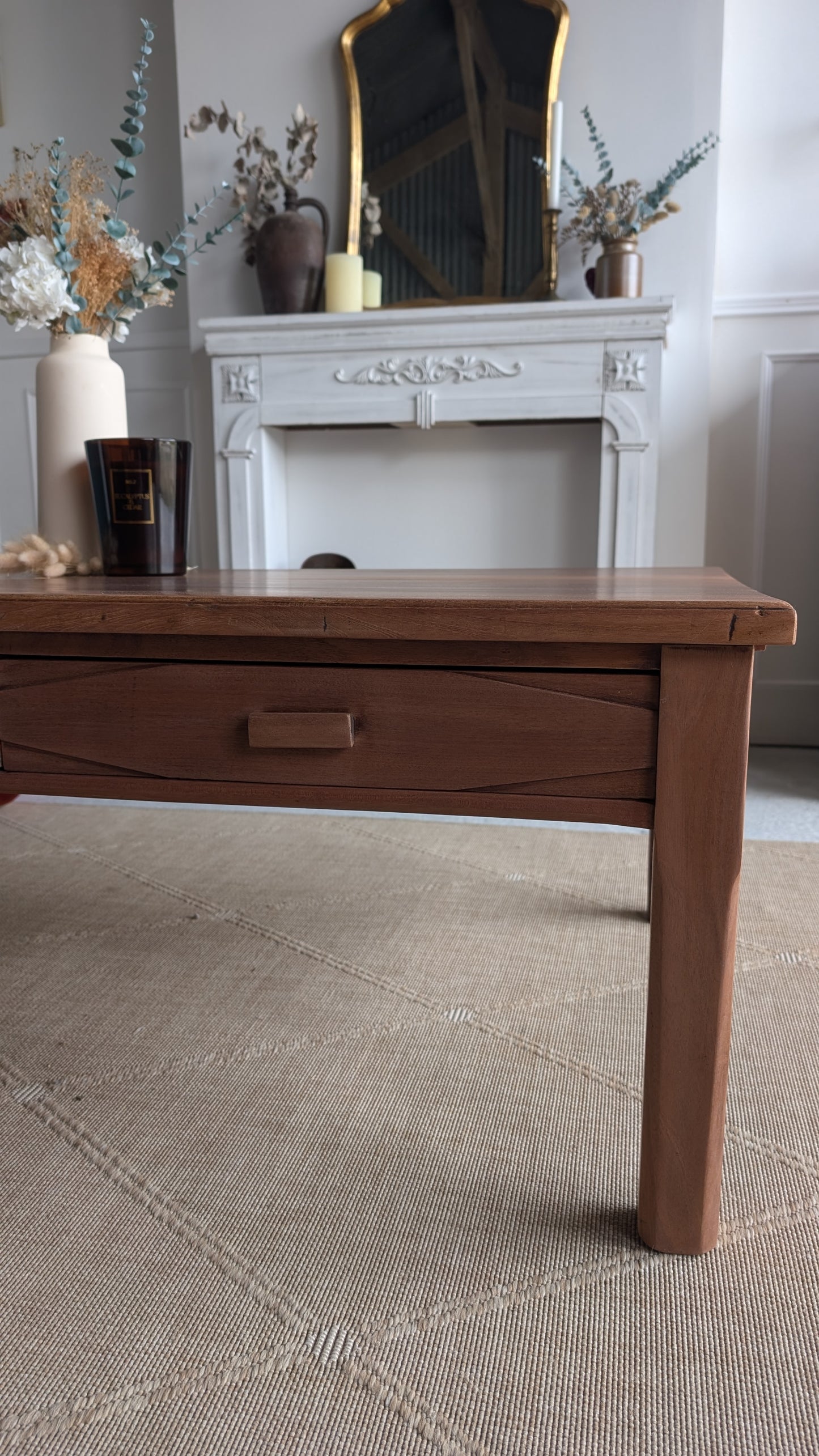 Table basse acajou