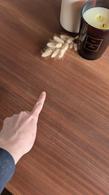 Table basse acajou