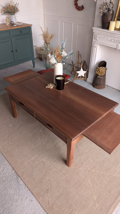Table basse acajou