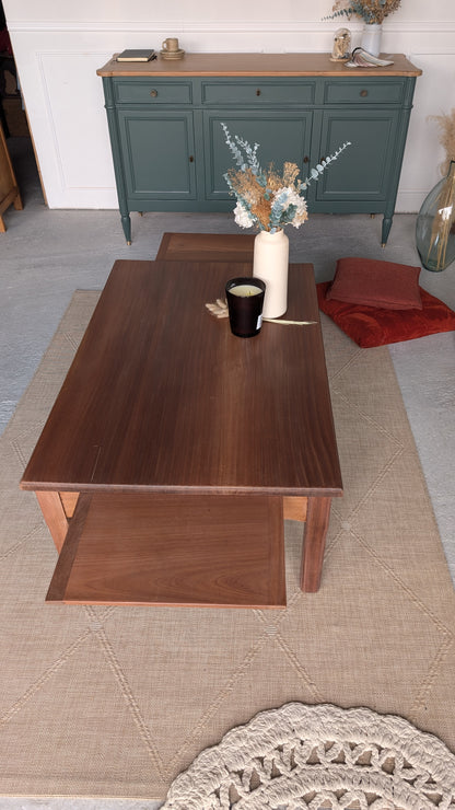 Table basse acajou