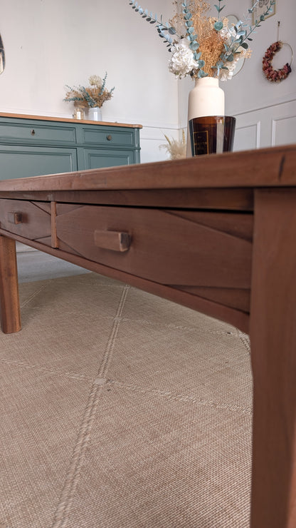 Table basse acajou
