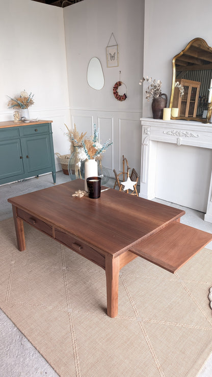 Table basse acajou