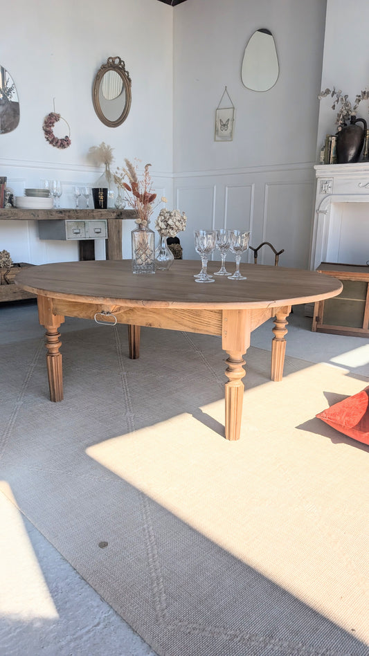 Table basse ovale