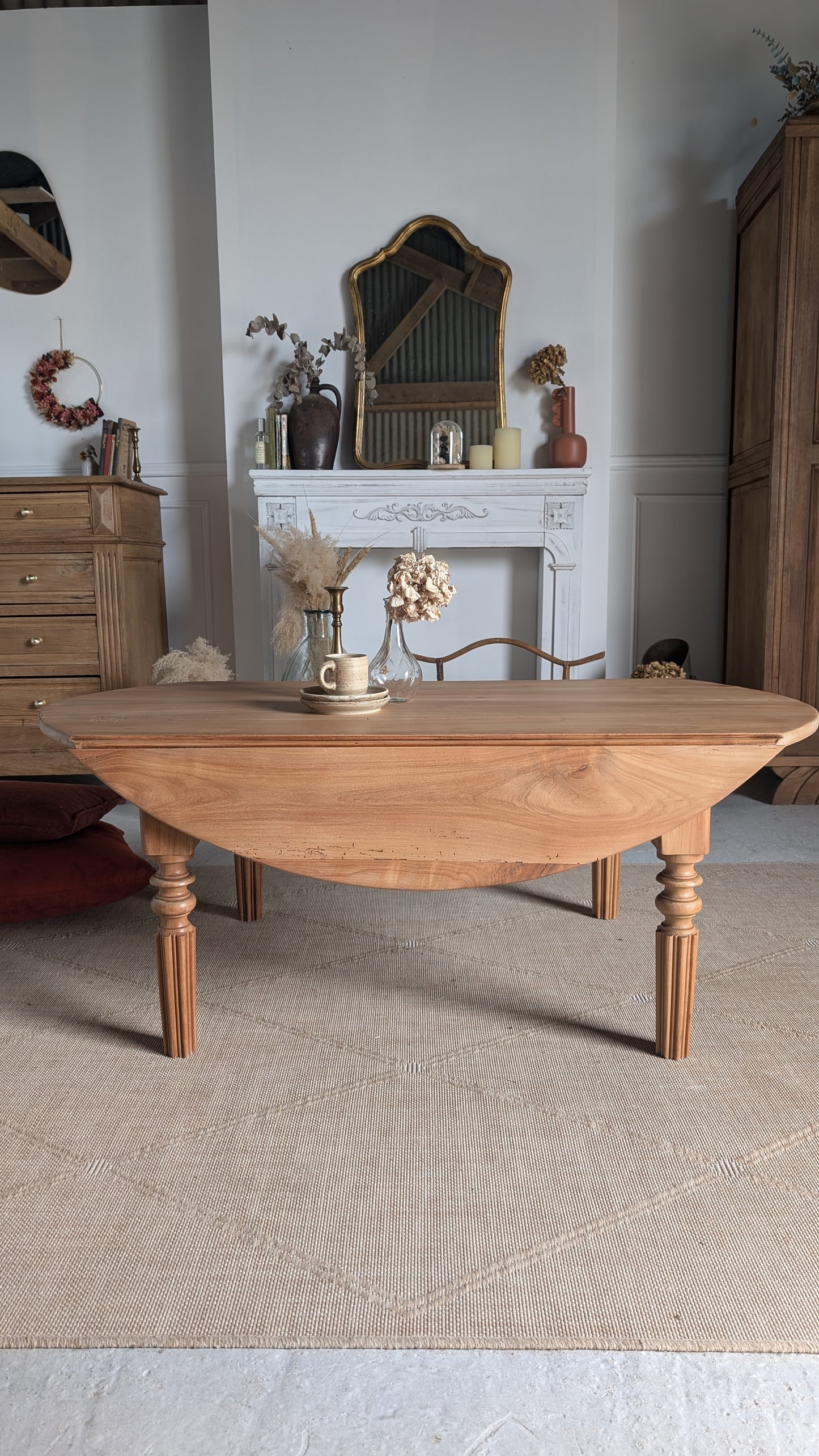 Table basse ovale