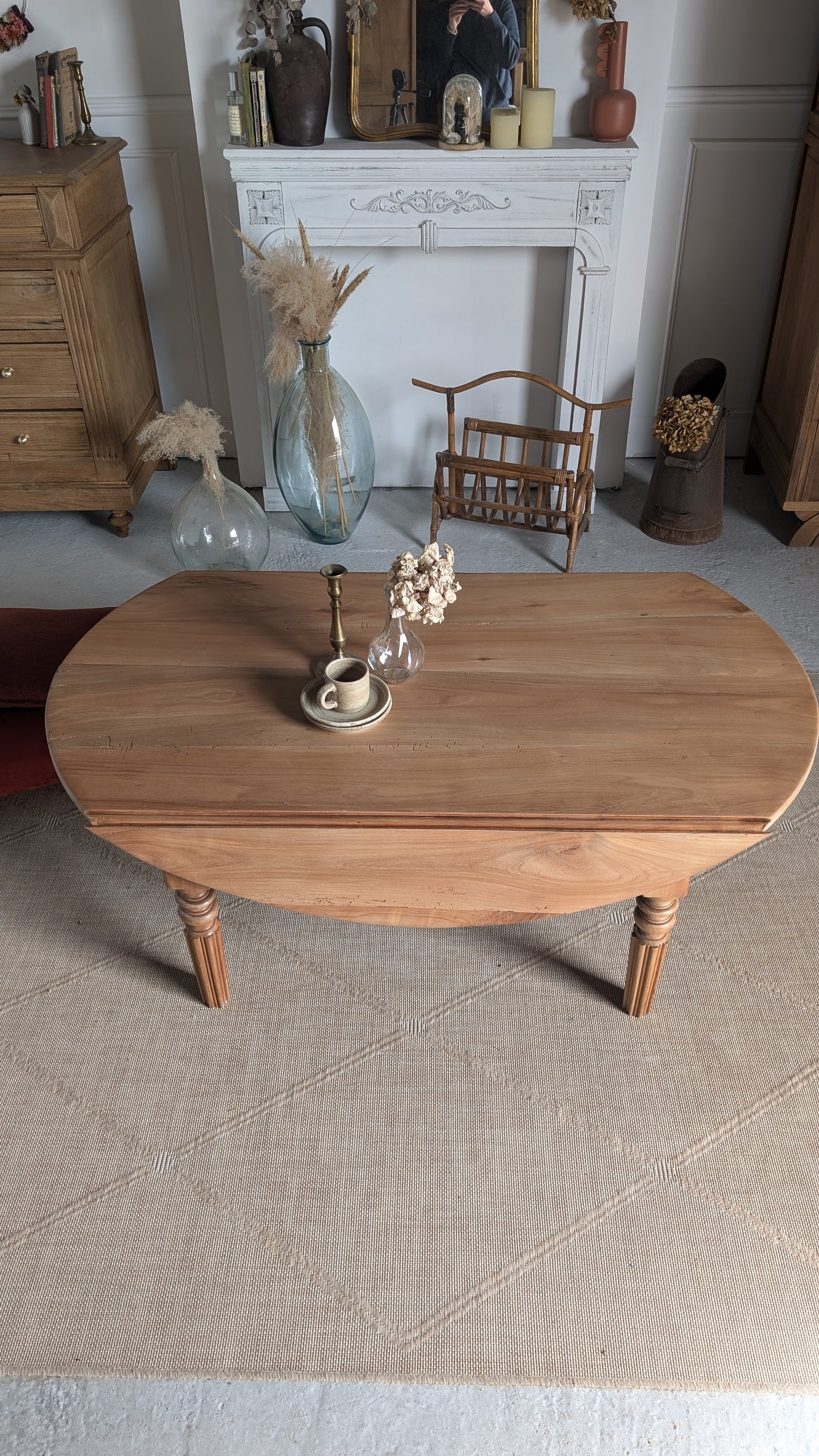 Table basse ovale