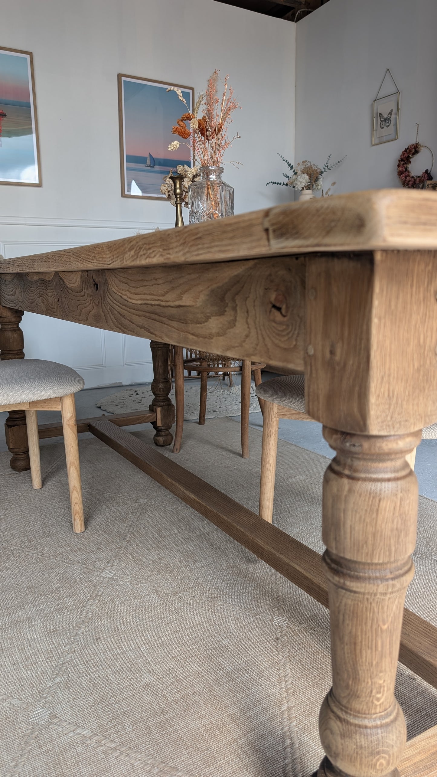 Table de ferme & son banc