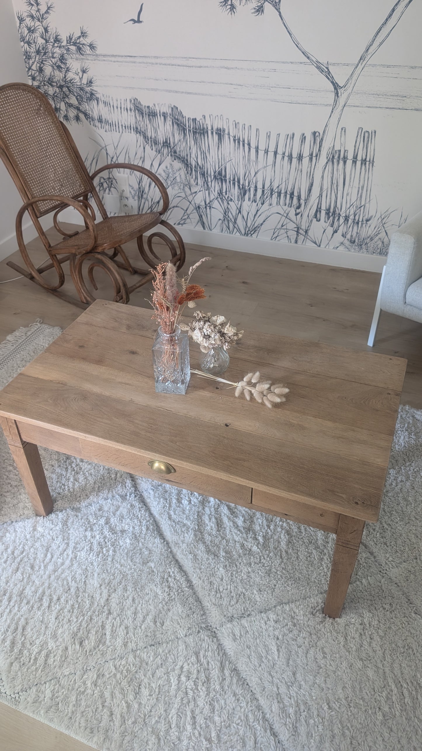 Table basse en chêne