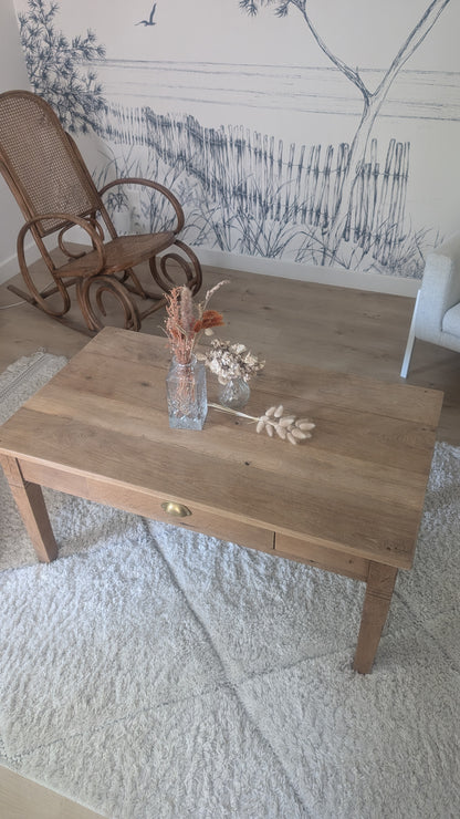 Table basse en chêne