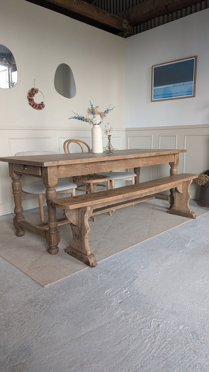 Table de ferme & son banc
