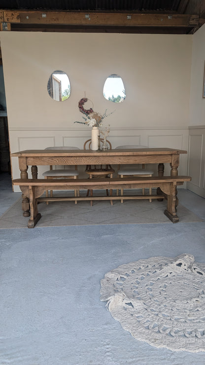 Table de ferme & son banc