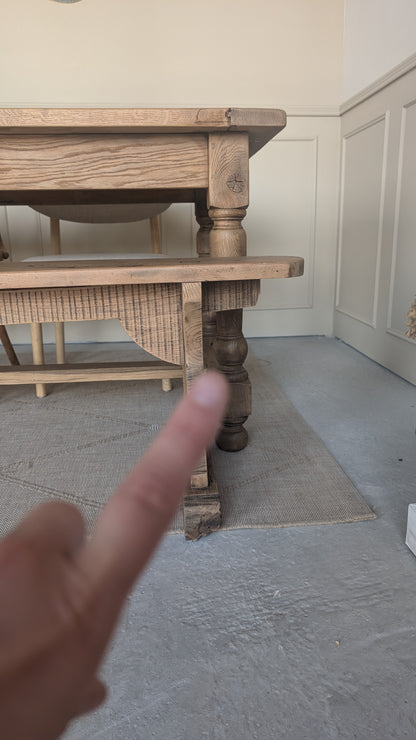 Table de ferme & son banc
