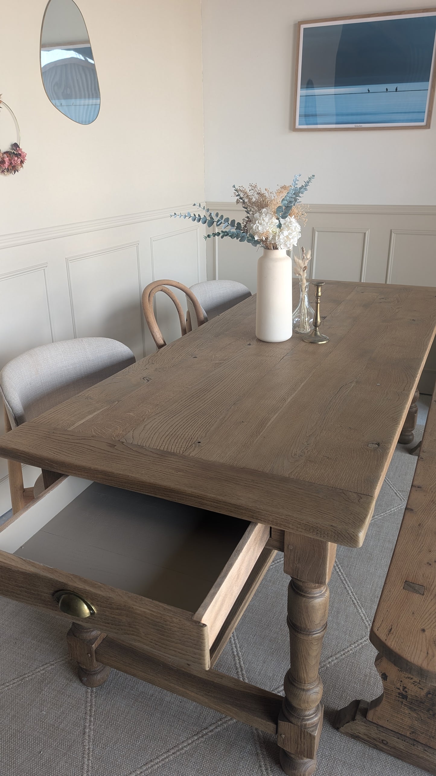 Table de ferme & son banc