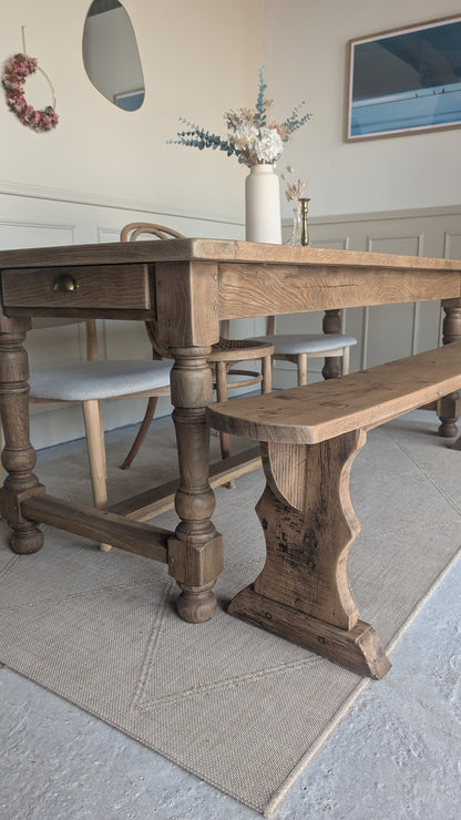 Table de ferme & son banc